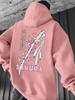 Samurai Soul Japanese Characters Katana Sakura Print Men Hip Hop Sports Hoodie, Harajuku Street Casual Sweatshirt