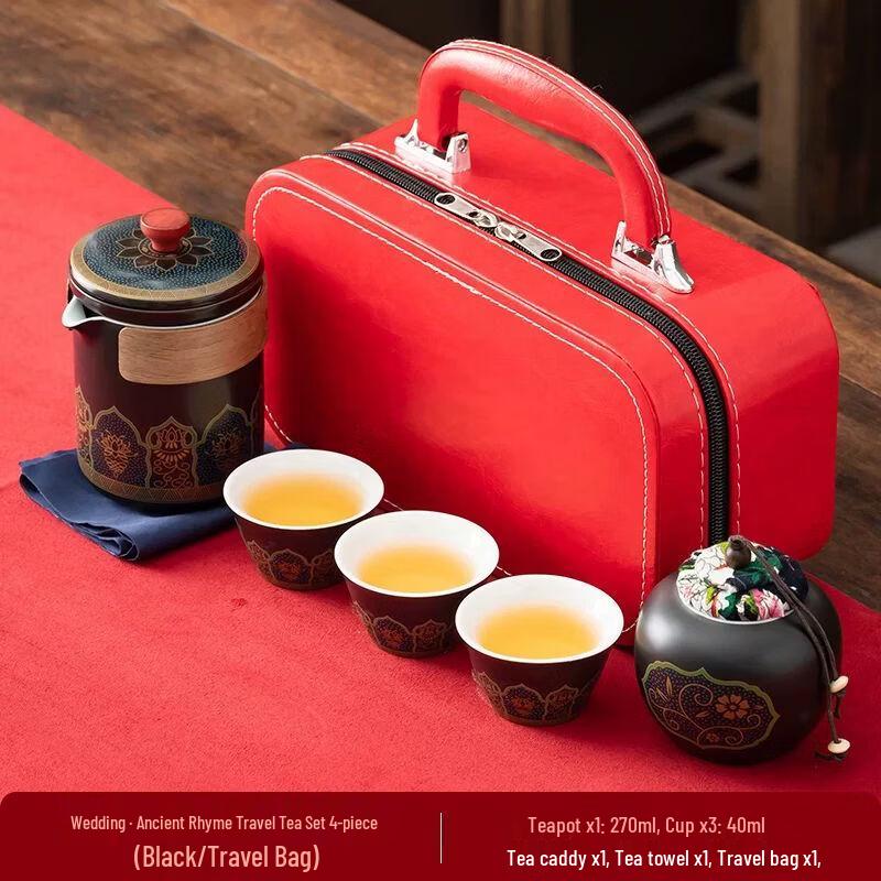 Portable Ceramic Travel Tea Set