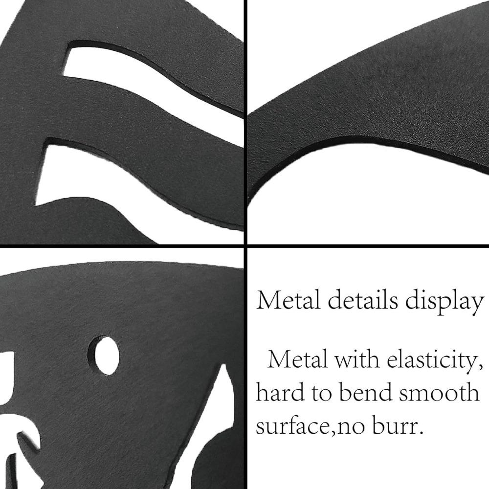 Lotus Metal Wall Art Black Decor Iron Sculpture Hollow Out Minimalist Ornament for Yoga Garden Home Balcony Outdoor