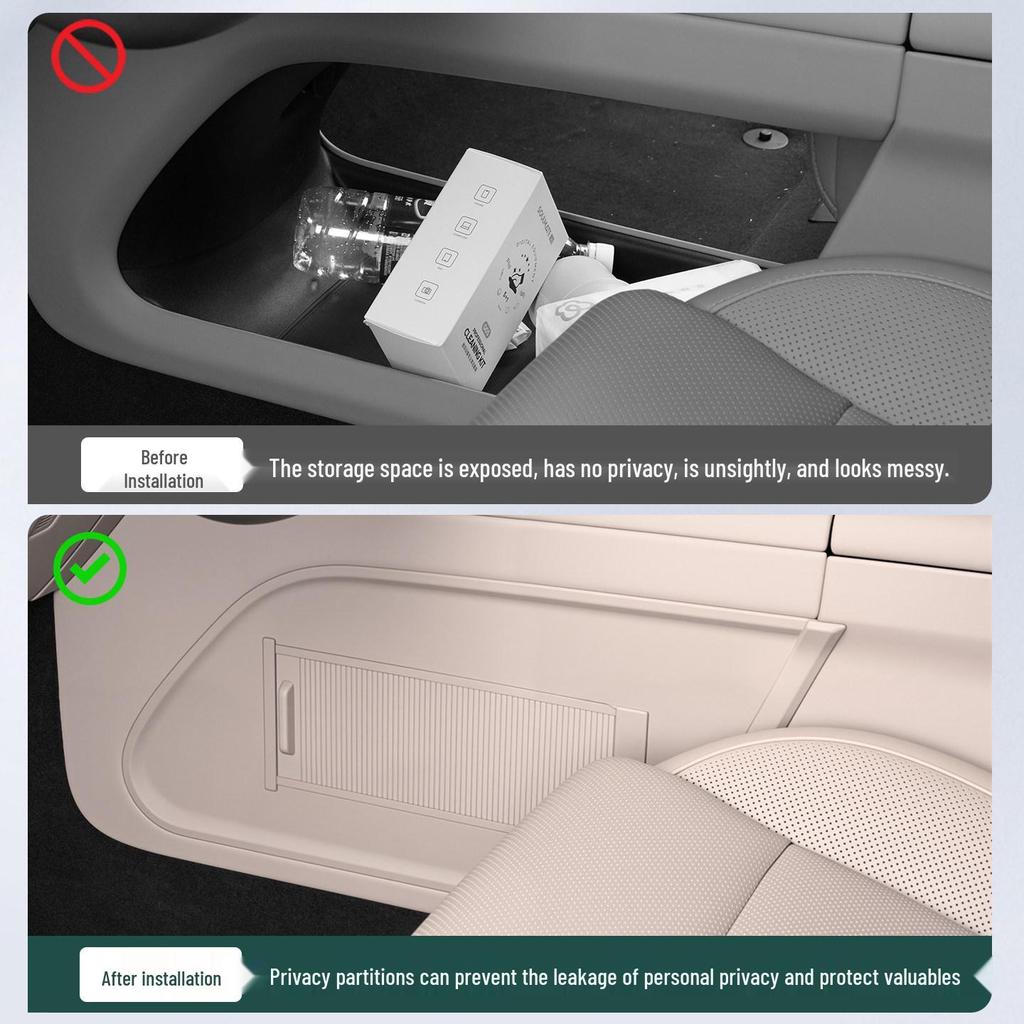 Ideal i6/i8 Center Console Privacy Organizer: Car Interior Storage Box