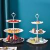 European Style 3-Tier Serving Platter for Desserts and Fruits
