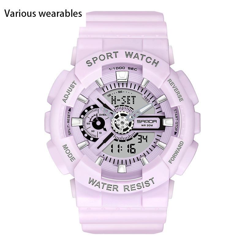 Neue Mode Trendy Jugend männer und frauen Uhren Outdoor Wasserdicht Leuchtende Multifunktions Elektronische Uhr