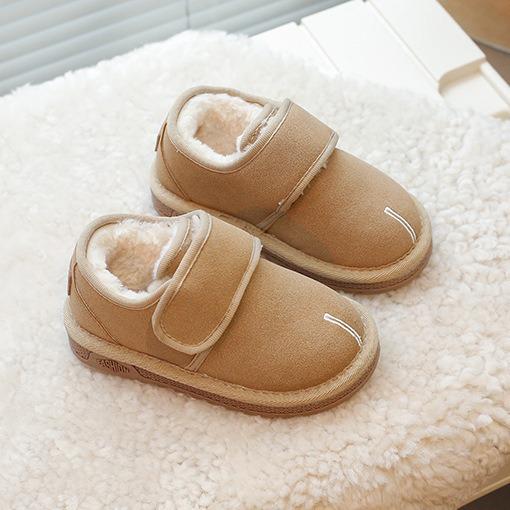 

Хлопковая обувь с флисом зимние сапоги для девочек 21 хаки