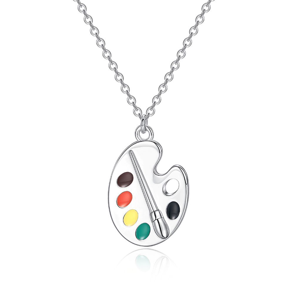 

Creative and Unconventional New Color Palette Accessories, Wearing O-shaped Chain Necklaces, Niche Style Zircon Accessories
