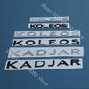 JWRQ5 KOLEOS KADJAR Insignă cu Litere Cuvânt Autocolant Capotă Portbagaj Spate Grilă Emblema Logo Decal Pentru Accesorii Auto Renault