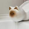 Siamese Cat Ceramic Soap Box, Simplicity, Household Creative, Cute Cartoon, Perforation-Free, Small Art Drain Dish