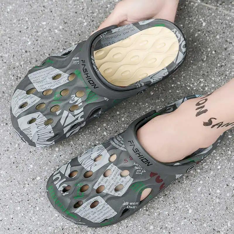 Beach Lying Bath Summer Shoes Men's Sandals Outdoor Footwear Men's Summer Slipper Sneakers Sport Athletics Outing Style