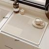 Non Slip Diatomite Drain Pad with Absorbent Kitchen Mat for Use with Dish Drainers and Coffee Station Protection