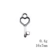 Hollow Clover Key Charm Lucky Pendant Tool Charms For Bracelet Necklace Jewelry Making Supplies For DIY