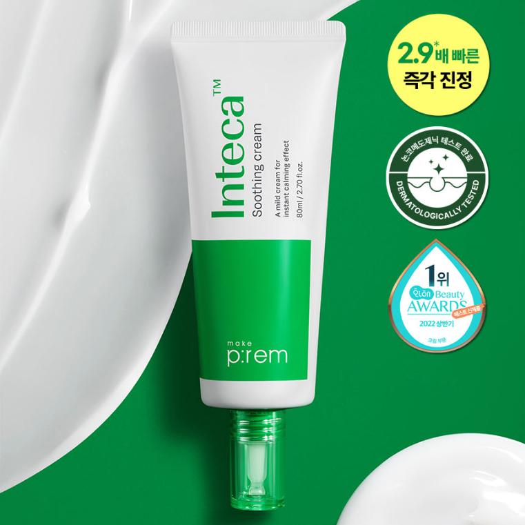 Make P:REM Inteca Soothing Cream 80ml (+Free Gift)