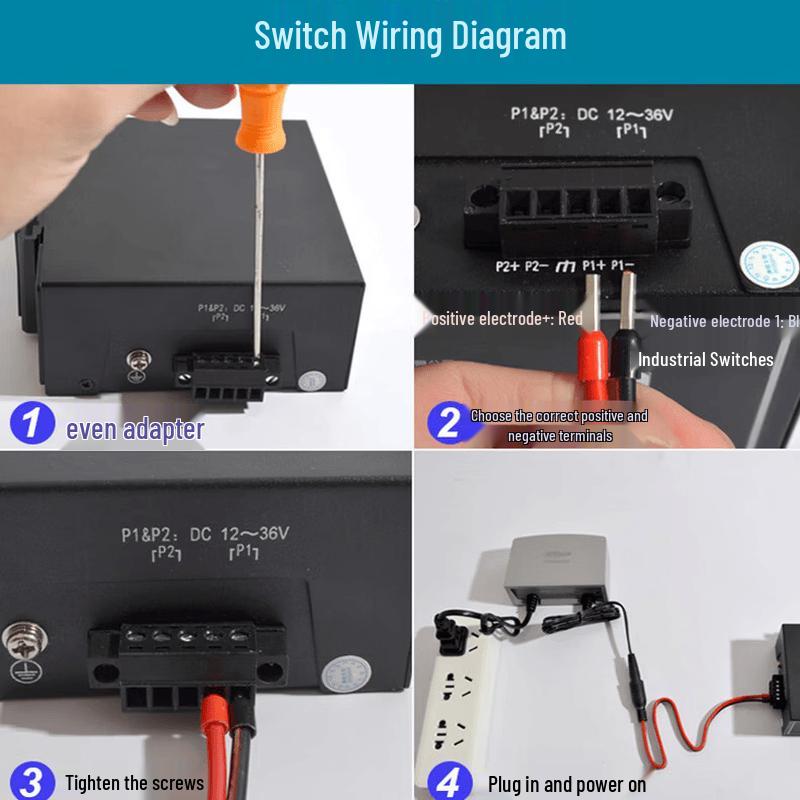 Dahua 5-Port Gigabit Industrial DIN Rail Ethernet Switch
