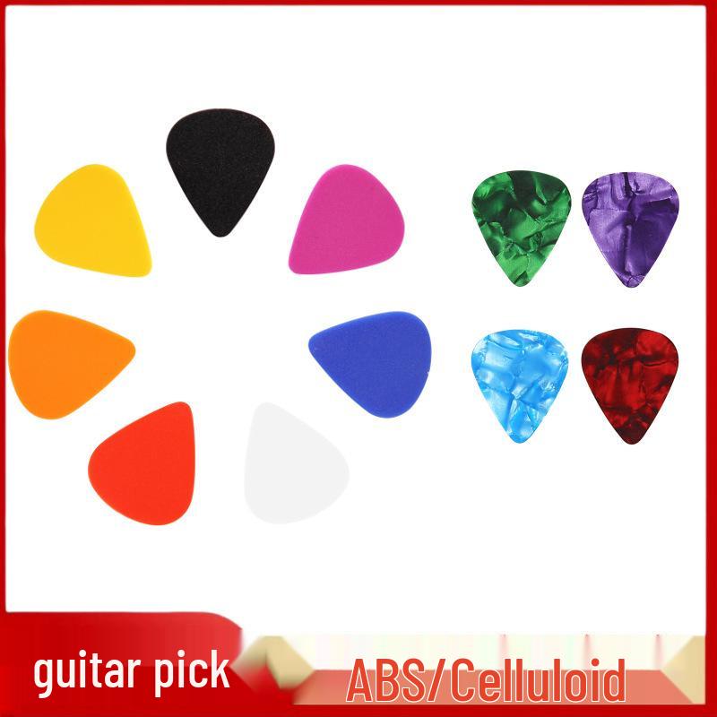 Heart-Shaped Guitar Picks: Celluloid & ABS, 0.5mm, 0.75mm, 1mm