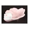 Hasamiyaki Sakura Rabbit Flower Chopstick Rest, Pink, 73359, Porcelain, Japan