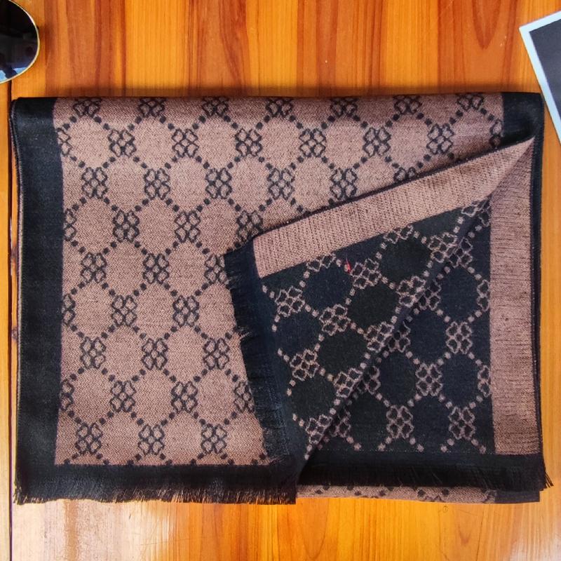 Luxuriöser Kaschmirschal für Herren Weich Warm Winter Pashmina Herrenschals Männlich Bufandas Hombre Business Lange Wickeltücher