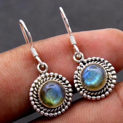 925 Sterling Silver Labradorite Earring Handmade Jewelry, Statement Jewelry, Women Dangle Earring