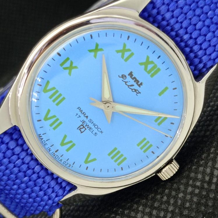 

USED HMT PILOT INDIAN MENS MECHANICAL WATCH a318273-1 Sku610c-a318273