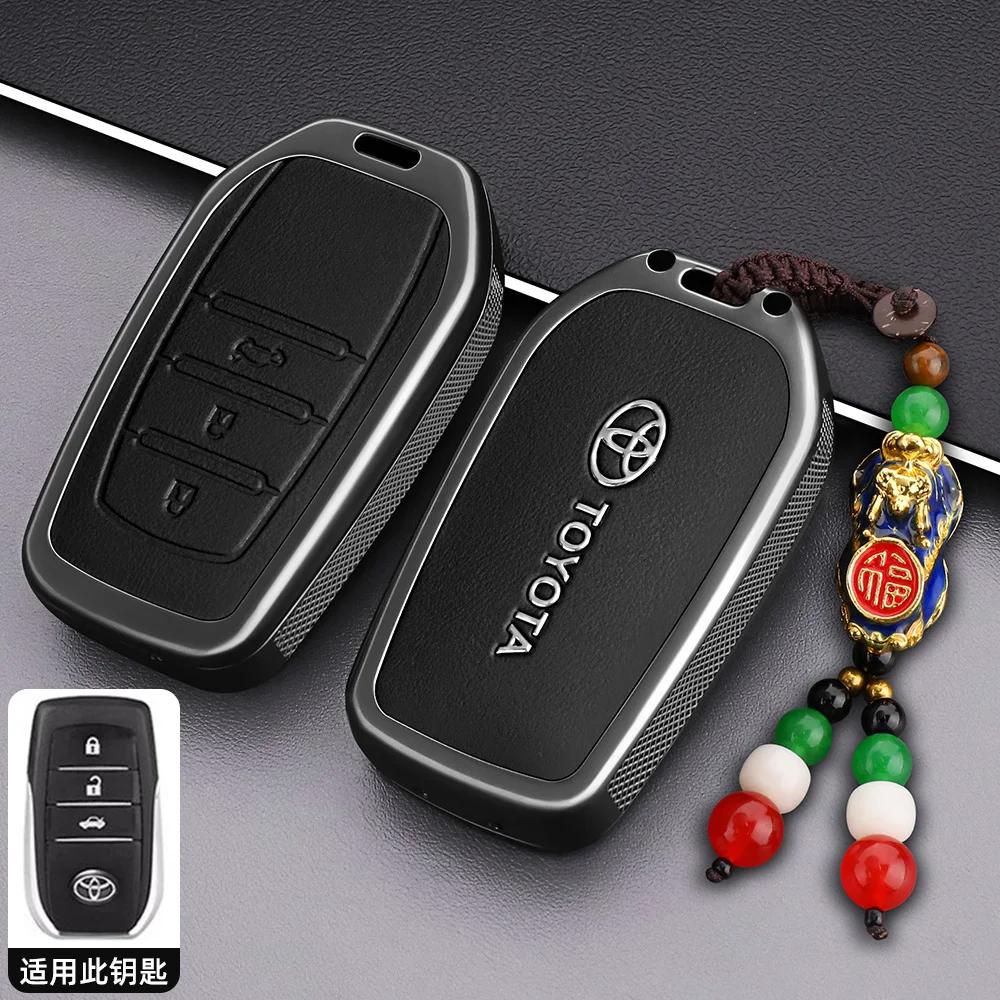 

Car Remote Key Case Cover for Toyota GR RAV4 Crown Hilux Fortuner Corolla SE 2023 Camry Yaris Land Cruiser Prado Venza Accessory