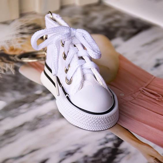 Colorful Canvas Shoes Keychain - Creative Casual Bag Pendant & Car Key Accessory Gift