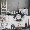 Halloween Hanging Ghost Decorations Halloween Ghost Ornament Set Small Rustic Cloth Ghost Dolls with Jute Rope for Haunted