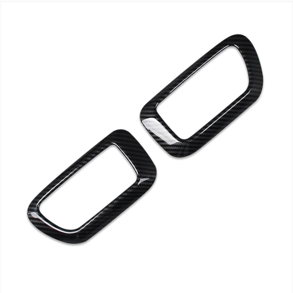RUIQ Daihatsu New FunCross Exclusive Interior Front Inner Door Handle Garnish Fiber Black Tanto/Tanto Custom/Tanto (Carbon Specification)