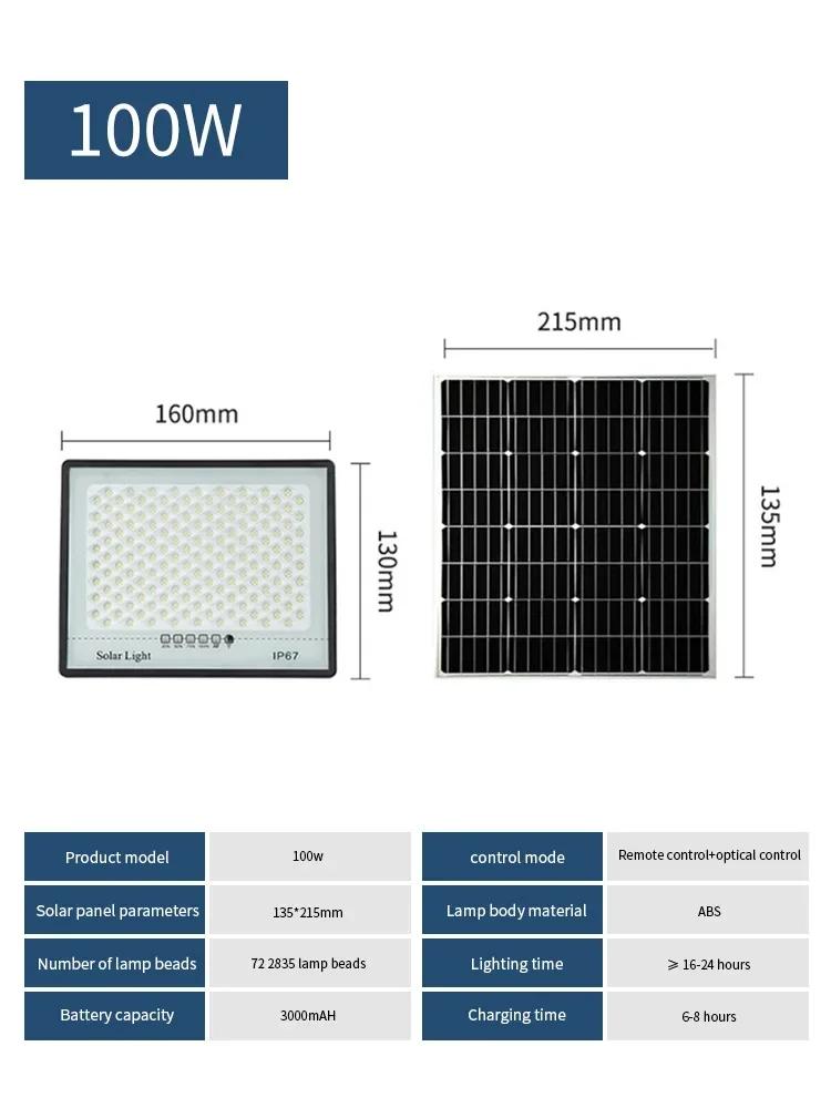 

Solar Flood Lights Outdoor Waterproof LED Floodlight Super Bright Solar Lamp Panels LED Reflector Wall Garden Street Flood Light
