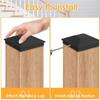 6Pcs Replacement Fence Post Cover Waterproof Fence Column Toppers Posts Top Protector  Patio