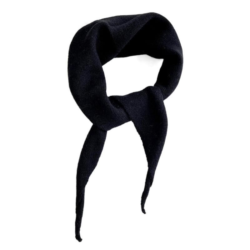 Korean Style Knitted Triangle Scarf Windproof Women Cashmere Shawl Winter Cashmere Scarves  Girls