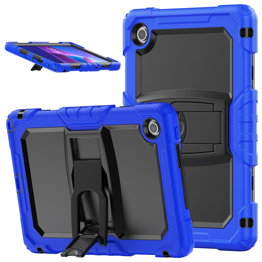 Kickstand Rugged Case for Lenovo Tab 10.1" 2025 K10C TB311XU TB311FU Heavy Duty Cover 3-Layers Protection Shockproof PC-Silicone