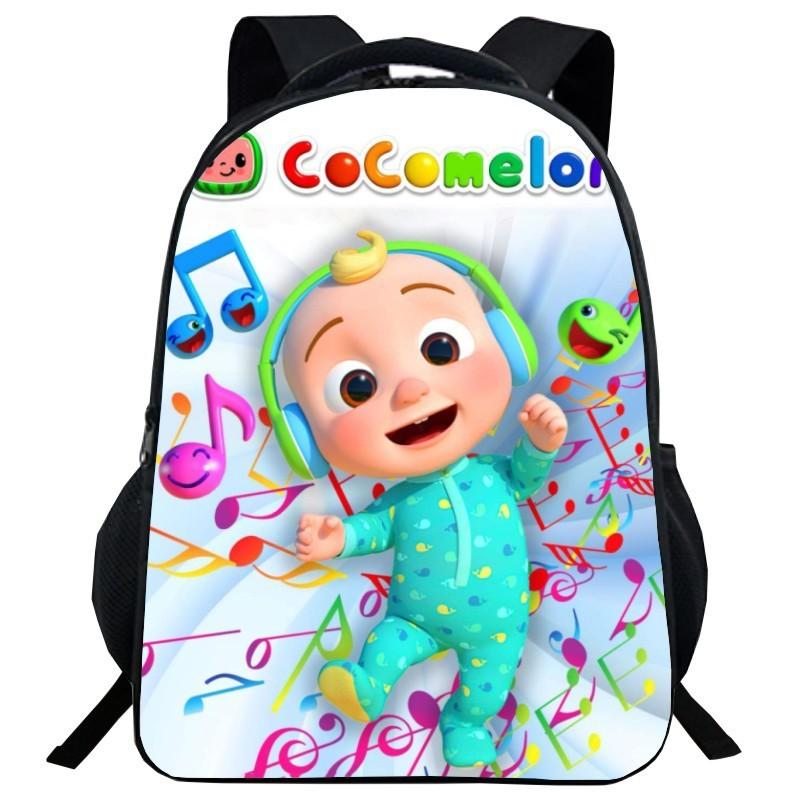 Cocomelon Backpack Children School Bags Durable Cartoon Lankybox Schoolbag For Kids