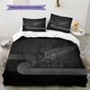Ropa de cama con patrón de Rugby de los All Blacks Decoración del hogar Regalo de Cumpleaños (1 * funda nórdica + 2 * fundas de almohada, sin núcleo)