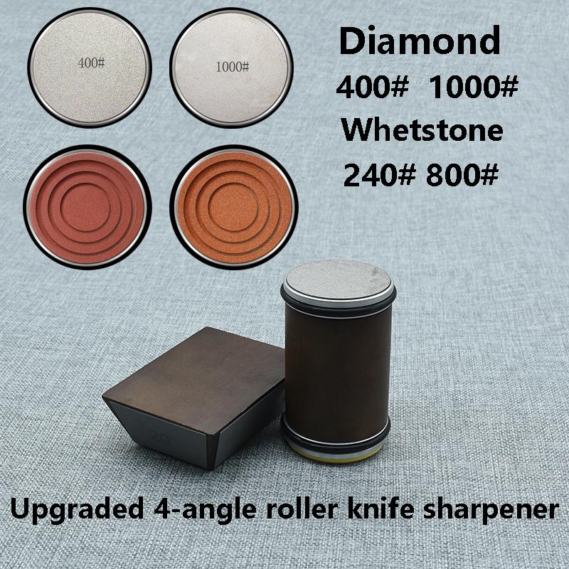 Rolling Knife Sharpener Kitchen Magnetic Roller Professional System Tool  Whetstone Upgraded 4-angle Roller Knife Sharpener Hot