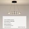 Postmodern Minimalist Chandelier for Living Room, Restaurant, or Bedroom - Italian Round Ring Design