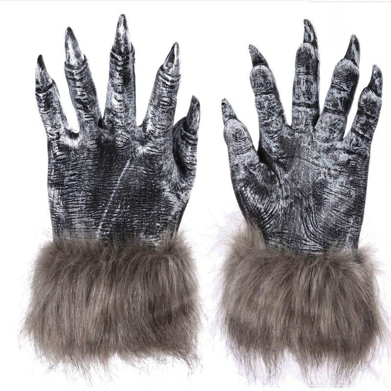 Creepy Wolf Gloves Στολή Werewolf Gloves Nails Monster Hands Claw αξεσουάρ Carnival Cosplay Props