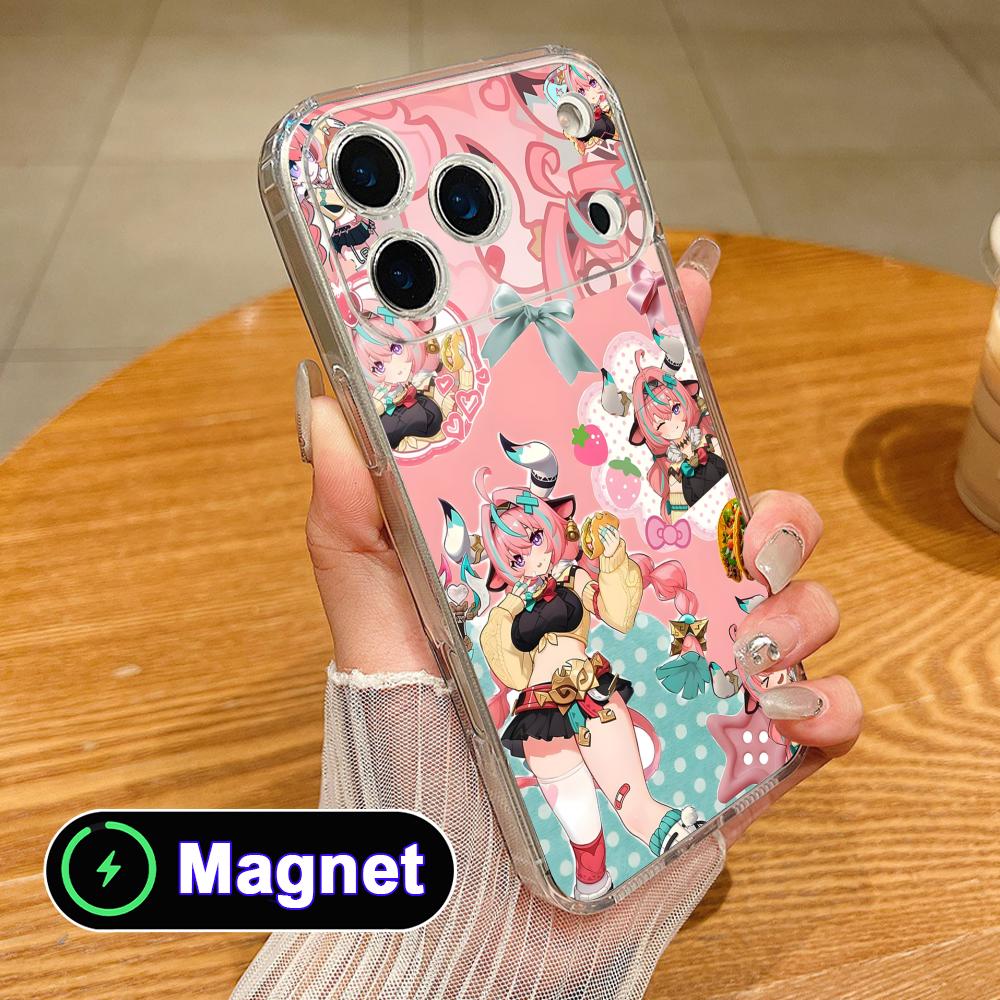 Game GI Varesa Clear TPU Magsafe Mobile Phone Case for iPhone 17 16 15 14 13 12 11 Air Pro Max Plus Mini Colorful Cover