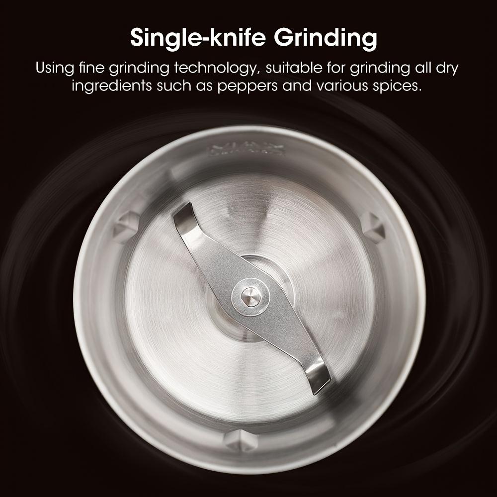 Electric Coffee Grinder Household Cereals Nuts Spices Beans Flour Grinder Machine Portable Multifunctional Kitchen Chopper Blade