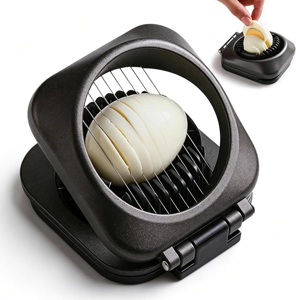 2 In 1 Stainless Steel Wire Egg Slicer For Hard Boiled Eggs Multipurpose Kitchen Egg Cutter For Strawberries And Soft Fruits