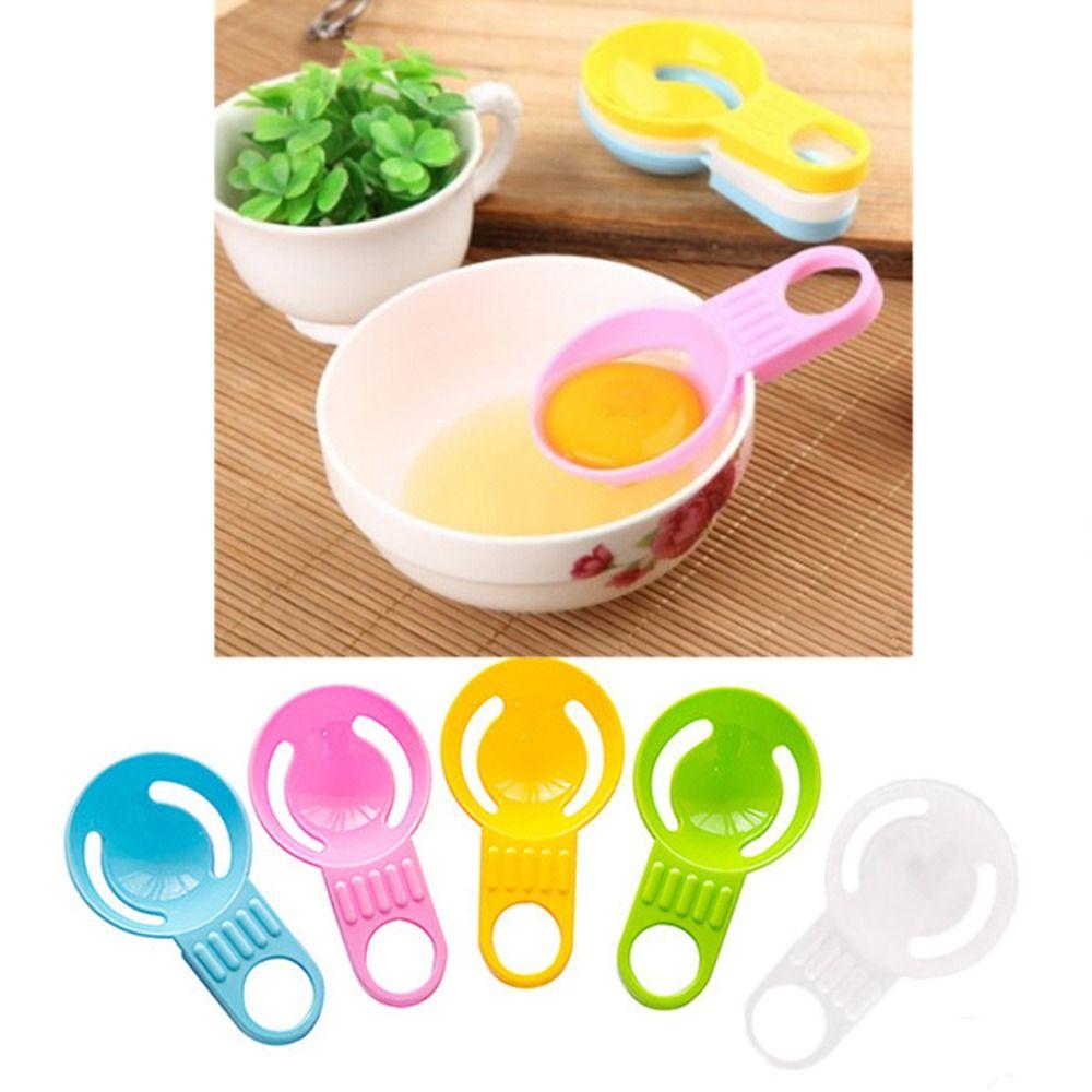 

2pcs With Short Handle Egg Separator Colorful Dividers Egg Tools Strainer Kithchen