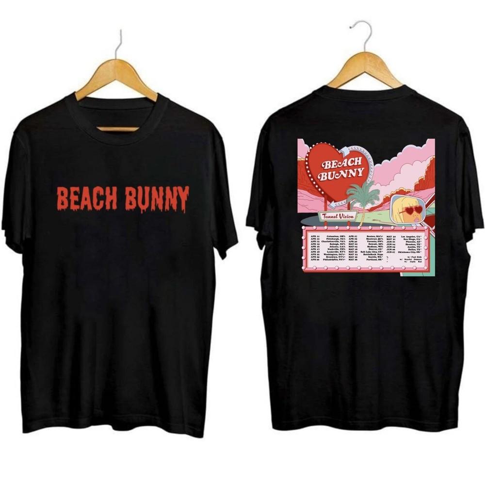 

Beach Bunny Tour 2025 Shirt Black Gift for Friends All Size S-5XL Unisex T-Shirt XXXXL