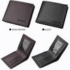 Pu Leather Men Casual Short Wallet Thin Style Folding Young Men Credit Card Holder Wallet