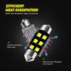 AUXLIGHT 6418 6411 DE3425 C5W DE3423 36MM 1.42”Festoon Canbus Error Free LED Interior Light Bulbs 6000K Xenon White, Super Bright 6SMD Chips for