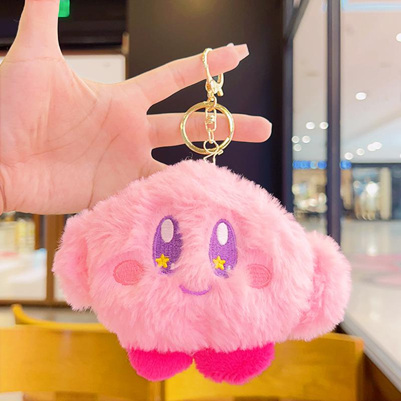 

Милый плюшевый кулон-фигурка Кирби Звезда, мультяшный брелок для рюкзака, кукла в подарок, школьный рюкзак, маленькое подвесное украшение Smile