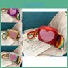 Chic Korean Style Kids Bag With Shiny Pu Leather And Colorful Rainbow Strap For Boys And Girls