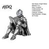 Sophisticated Shelf Decor Medieval Knight Book Nook Statue 3D Printed Armored Reading Bookend Figurine Decorative Bookends for Shelves Retro Gothic