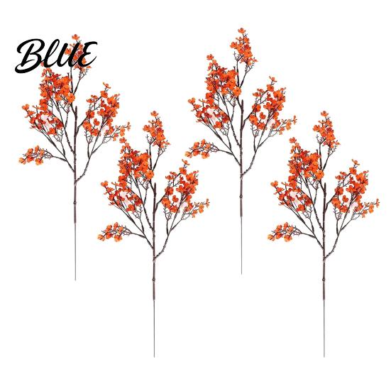 Durable Faux Plant Accents for Home Realistic Artificial Flowers Autumn Decoration Silk Floral Themed Interior Ornaments Branches Halloween