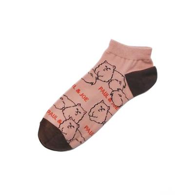 Paul Joe Różowe Codzienne Krótkie Skarpetki ze Wzorem w Stylu Cygańskim i Męskie