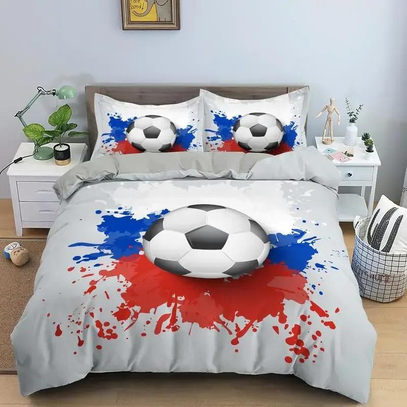 Football Bed Cover Set Adults Winter Duvet Cover Sets Kids,twin Full Queen King Bedroom Set Home Textile Housse De Couette