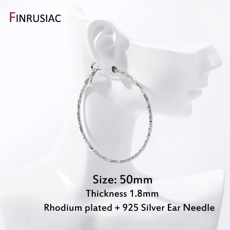 New Vintage Big Twist Circle Geometric Hoop Earring For Women 14K Gold Plated Brass Statement Loop Earrings Birthday Gift