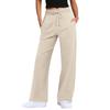 Fall Winter Women's High Waist Drawstring Solid Color Casual Sweatpants Leisure Leisure Long Pants