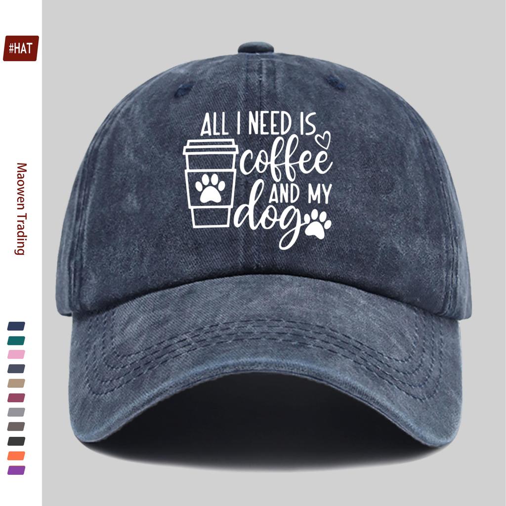 pc pcs Dog Paw Print Trucker Hat with Coffee Letter  Paw Design Adjustable Snapback Cap Suitable for for Men  Women Lightw