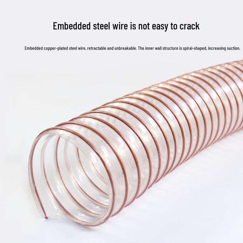 

Deqi Transparent PU Polyurethane Ventilation Hose 1 Meter